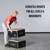 Stackable Wood Plyometric Box for Jump Training, Fitness and Conditioning - 8 inch view 2