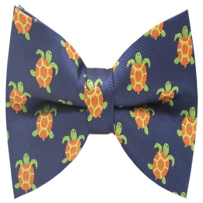 Carahere Mens Bow Tie Handmade Pre-Tied Fun Pattern Bow Ties for Men Orange Green