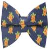 Carahere Mens Bow Tie Handmade Pre-Tied Fun Pattern Bow Ties for Men Orange Green view 1