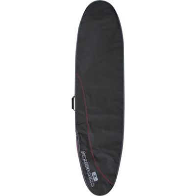 Ocean & Earth O&E Compact Day Longboard Cover 8'6" Black/Red - Surfboard Bag Cover