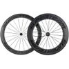 Superteam 700c Carbon Bicycle Wheel Front 60mm Rear 88mm Clincher Wheelset with Transparent Decal view 1