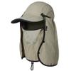 GADIEMKENSD Foldable Fishing Sun Hat with Neck Flap Face Cover UPF 50+ Sun Protection Cool Baseball Cap Adjustment Covering Removable Legion Hat for Fishing Gardening Hiking Work Khaki view 1