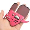 Archery Aluminum Finger Tab Archery Shooting Finger Guard Protection for Left and Right Hand (Red, Right Hand) view 2