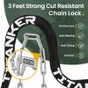 Titanker Heavy Duty Bicycle Lock Chain with Keys - 3 Feet Anti-Theft Lock for Bikes, Motorcycles, Doors, Gates, Fences, Grills (6mm Thick) view 2
