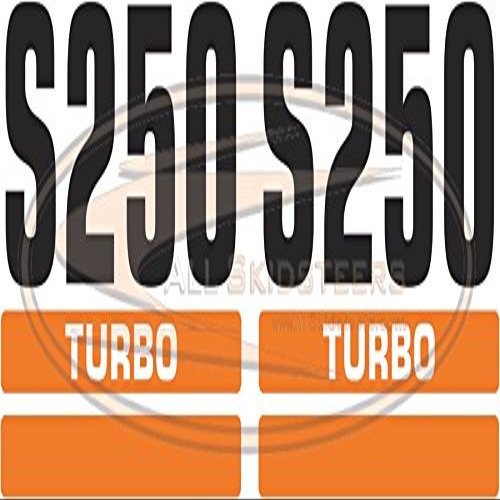 S250 Decal Sticker Set (Old Style) for Bobcat Skid Steers | Replaces OEM # 6732444