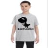 ALLNTRENDS Kids Youth T Shirt Baby Saurus Dinosaur Gift Matching Family Tees (M, Ash) view 1