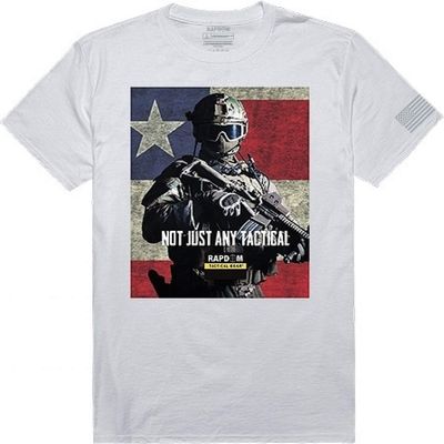 Rapdom Tactical Tactical Graphics TS, Not Justany, Wht, 2X Tactical Graphics T's, White