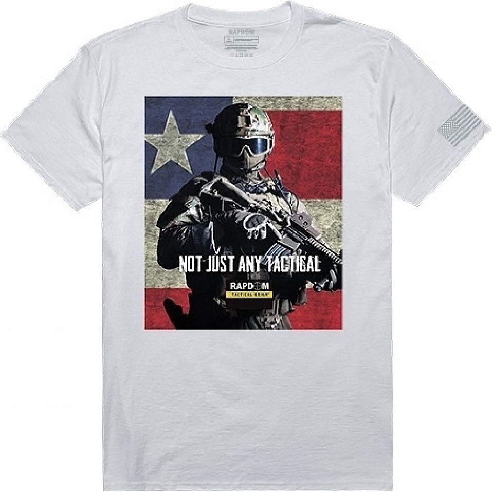 Rapdom Tactical Tactical Graphics TS, Not Justany, Wht, 2X Tactical Graphics T's, White
