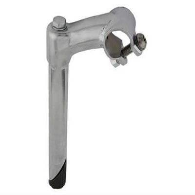 Alta Bicycle Classic 6" Stem, Multiple Sizes & Colors. (Chrome, 22.2mm)