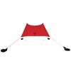 Neso Portable Beach Tent Sun Shelter with Sand Anchor - Lightweight Beach Shade Canopy - Easy Setup for Family Outings - Patented Reinforced Corners - UPF 50+ Sun Protection - 7 x 7ft - Lehua Red view 1