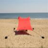 Neso Portable Beach Tent Sun Shelter with Sand Anchor - Lightweight Beach Shade Canopy - Easy Setup for Family Outings - Patented Reinforced Corners - UPF 50+ Sun Protection - 7 x 7ft - Lehua Red view 2