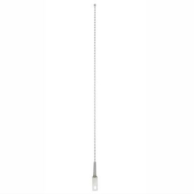 Alta Twisted Bicycle Antenna, Multiple Styles & Colors (Chrome (Twisted))