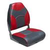 Deck Mate Economy High Back Folding Seat (Red) view 1