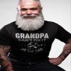 If Grandpa Can't Fix It No One Can - Funny Mens Graphic Tee Gift for Grandpa - 002A-Military-2X view 2