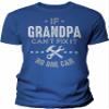 If Grandpa Can't Fix It No One Can - Funny Mens Graphic Tee Gift for Grandpa - 002B-Royal-2X view 1