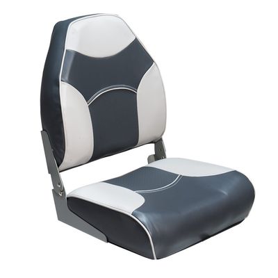 Deck Mate Economy High Back Folding Seat (Gray)