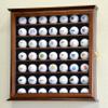 sfDisplay.com,LLC. Golf Ball Display Case Cabinet Wall Rack Stand Select Your Size 98% UV Lockable 5 Sizes 4 Colors to Choose (49 Golf Ball, Walnut Finish) view 2