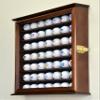 sfDisplay.com,LLC. Golf Ball Display Case Cabinet Wall Rack Stand Select Your Size 98% UV Lockable 5 Sizes 4 Colors to Choose (49 Golf Ball, Walnut Finish) view 3