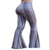 Daisy Del Sol High Waist Comfy Stretch Boho 70s Bell Bottom Fit to Flare Lounge Yoga Pants Indigo view 2
