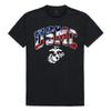 Flag Letter Tee, Marines, Black, XL view 1
