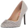 Penny Loves Kenny Women's OPLEAT Pump, Silver Jeweled Lycra, 10 Medium US view 1