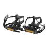 Bike Pedals with Toe Cages and Straps Universal Fit Bicycle Pedals 9/16" Compatible, Non-Slip & Durable Lightweight, Fits Most Adult Bikes & MTB Bicycles view 1