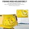 Tbest Fish Fighting Belt,Fishing Rod Wrist Strap Holder,Fishing Belt Rod Holder,Adjustable Fishing Waist Belts Rod Pole Holder Fighting Fish Tackle(Yellow) view 2