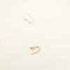 Womens 1 Pc Summer Style Gold/Silver Plated Cubic Zirconia Tragus Ear Cuff Clip Earring Gold view 2