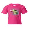 Bass Fishing Youth T-Shirt Fisherman Camping Hobby Angler Lake River Kids Tee Hot Pink Medium view 1