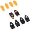 West Coast Paracord Whistle Zipper Pulls (Black/Orange, 50 Pack) view 2
