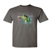 Bass Fishing T-Shirt Fisherman Camping Hobby Angler Lake River Mens Tee Shirt Charcoal X-Large view 1