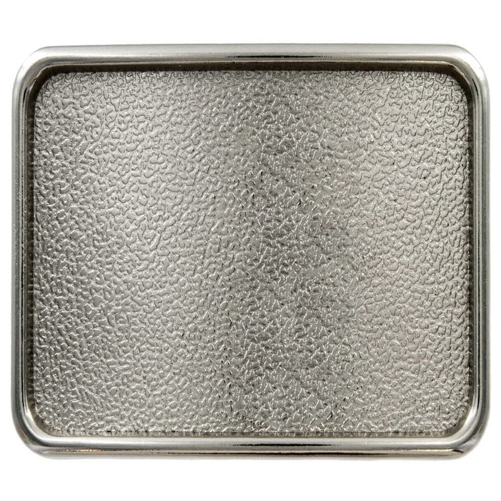 11738 Rectangular Buckle Blank Plain Buckle Fits 1-1/2"(38mm) Belt Strap (Nickel Plated)