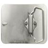 11738 Rectangular Buckle Blank Plain Buckle Fits 1-1/2"(38mm) Belt Strap (Nickel Plated) view 2