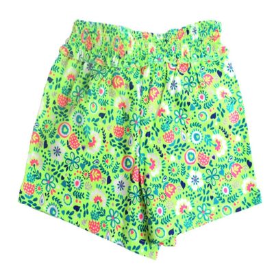 Toughskins Baby Girls Shorts 100% Cotton Printed (Blue Multi, 12M)