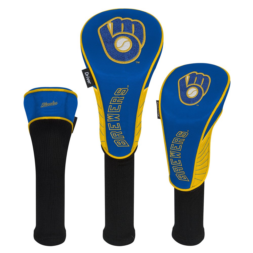 Team Effort Milwaukee Brewers Set of Three Headcovers