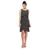 S.L. Fashions Women's Sleeveless Chiffon Tiered Cocktail Dress, Wedding Guest, Party Gown (Petite and Regular Sizes), Steel, 12P view 1