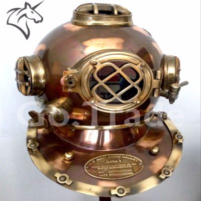 Arsh Nautical US NAVY MARK V ANTIQUE DIVING DIVERS HELMET BRASS STEEL FULL SIZE MARITIME A
