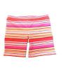 Toughskins Girls Bike Shorts Striped (Pink Stripes, S) view 1