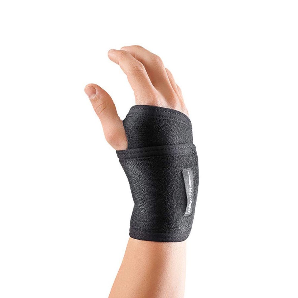 HIDROLIGHT - Adjustable Wristband - Pain Relief Wristbands, Sports Protecting, Tendonitis Pain Relief, Arthritis -Right&Left, Carpal Tunnel -Wrist Wraps, Non-Slip Grip, Weightlifiting-Black, One Size
