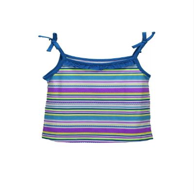 Toughskins Girls top Bow Shoulder Blue Stripes