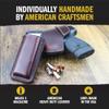 Leather Magazine Holder | Made in USA Sizes to fit virtually Any 9mm, .40, .45 or .380 Pistol Mag | Single or Double Stack | IWB or OWB | Relentless Tactical | Double Stack Brown view 2