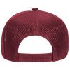 Otto Caps 5 Panel Mid Profile Mesh Back Trucker Hat Cotton Blend Twill Maroon view 3