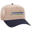 Otto Caps 5 Panel Mid Profile Mesh Back Trucker Hat Cotton Blend Twill Maroon view 4
