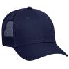 Otto Caps Six Panel Low Profile Mesh Back Trucker Hat Cotton Blend Twill Navy view 1