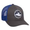 Otto Caps Six Panel Low Profile Mesh Back Trucker Hat Cotton Blend Twill Navy view 4