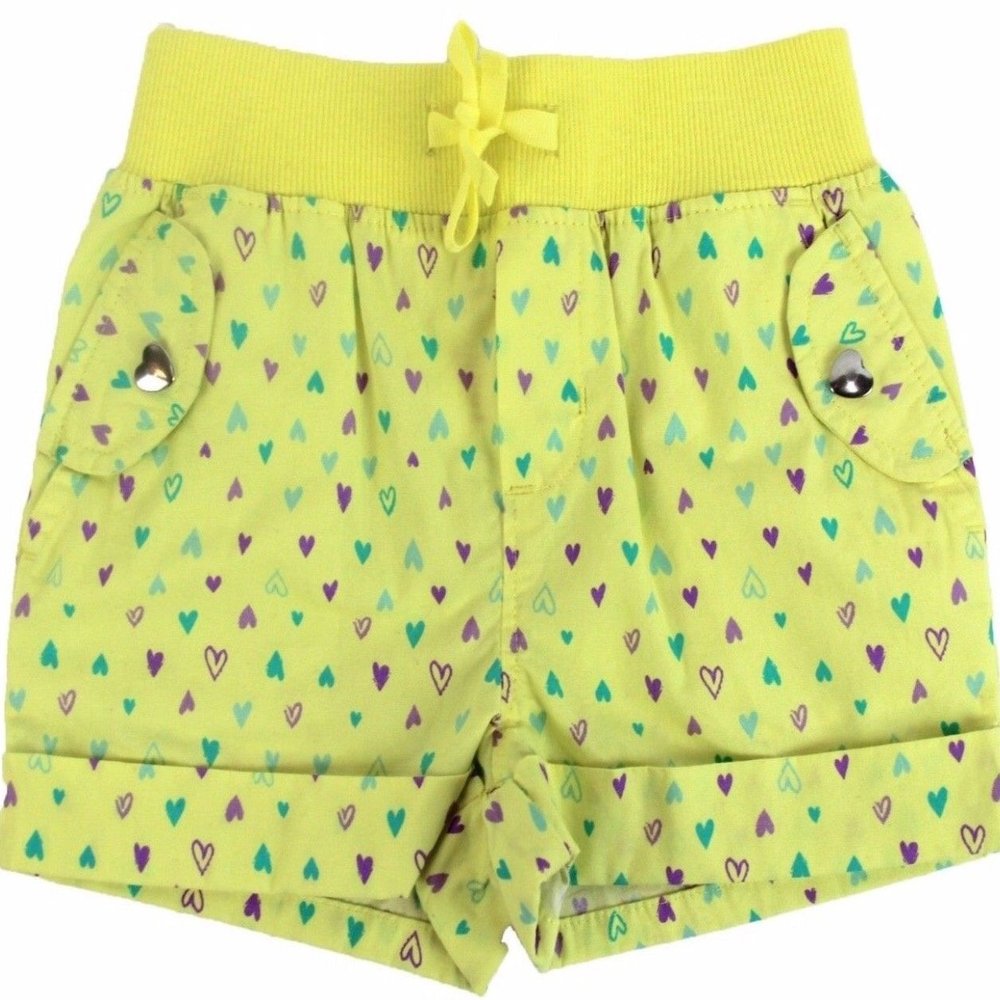 Toughskins Baby Girls Shorts Yellow