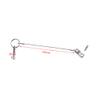 4 Pack Quick Release Pin 1/4" Diameter w/Drop Cam & Spring - Lanyard Prevents Loss, Full 316 Stainless Steel, Bimini Top Pin, Marine Hardware, Free Installation Screws view 2