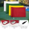 KINGTOP Blank Golf Flag 8x6 Inch - Mixed Color, 420D Nylon, Tube Inserted - Mini Practice Putting Green Flags for Yard, 4-Pack view 3