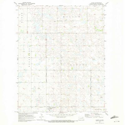 YellowMaps Alsen ND topo map, 1:24000 Scale, 7.5 X 7.5 Minute, Historical, 1970, Updated 1972, 26.9 x 22 in - Tyvek