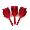 CUESOUL Dart Flights Red with Pattern Design